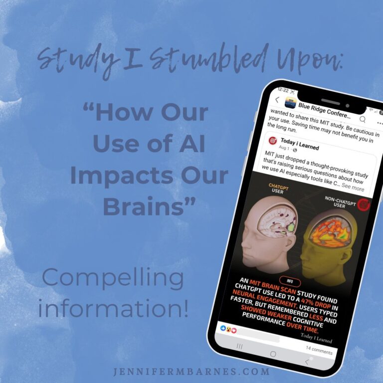 Image of an MIT study I stumbled upon about How Our Use of AI Impacts Our Brains
