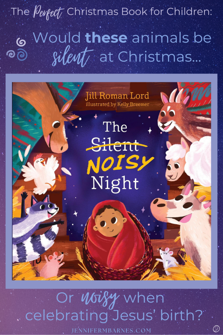 Front cover of "The Silent Noisy Night," a perfect children's Christmas book written by Jill Roman Lord